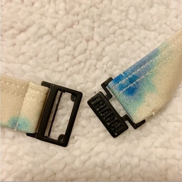 Triangl Bibi Luna Blue Cream Tie Dye Triangle Bikini Top Bright Swim - Picture 10 of 13